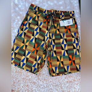 Colorful Geometric Patterned board Shorts
